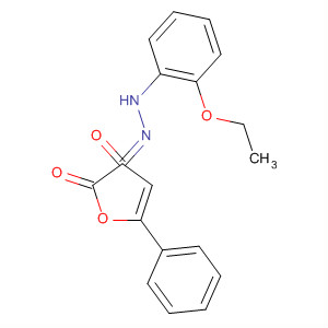 62196-58-1  2,3-Furandione, 5-phenyl-, 3-[(2-ethoxyphenyl)hydrazone]