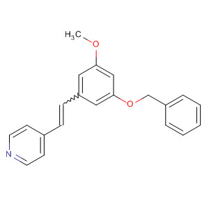 62205-23-6  Pyridine, 4-[2-[3-methoxy-5-(phenylmethoxy)phenyl]ethenyl]-