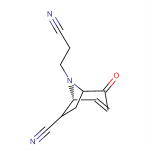 62214-76-0  8-Azabicyclo[3.2.1]oct-2-ene-8-propanenitrile, 7-cyano-4-oxo-, exo-