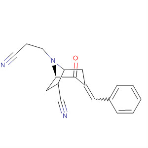 62214-81-7  8-Azabicyclo[3.2.1]octane-8-propanenitrile,6-cyano-2-oxo-3-(phenylmethylene)-, endo-