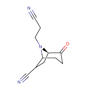 62214-93-1  8-Azabicyclo[3.2.1]octane-8-propanenitrile, 6-cyano-2-oxo-, endo-