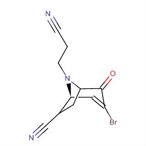 62214-95-3  8-Azabicyclo[3.2.1]oct-2-ene-8-propanenitrile,3-bromo-7-cyano-4-oxo-, endo-