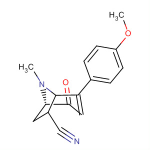 62215-08-1  8-Azabicyclo[3.2.1]oct-3-ene-6-carbonitrile,4-(4-methoxyphenyl)-8-methyl-2-oxo-, exo-