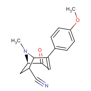 62215-14-9  8-Azabicyclo[3.2.1]oct-3-ene-6-carbonitrile,4-(4-methoxyphenyl)-8-methyl-2-oxo-, endo-