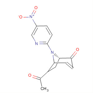 62219-56-1  8-Azabicyclo[3.2.1]oct-3-en-2-one, 6-acetyl-8-(5-nitro-2-pyridinyl)-, exo-