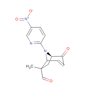 62219-57-2  8-Azabicyclo[3.2.1]oct-3-ene-6-carboxaldehyde,6-methyl-8-(5-nitro-2-pyridinyl)-2-oxo-, endo-