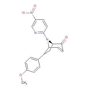62219-61-8  8-Azabicyclo[3.2.1]oct-3-en-2-one,6-(4-methoxyphenyl)-8-(5-nitro-2-pyridinyl)-, endo-
