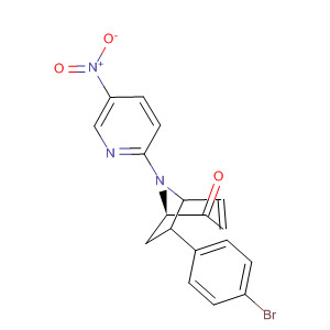 62219-63-0  8-Azabicyclo[3.2.1]oct-3-en-2-one,6-(4-bromophenyl)-8-(5-nitro-2-pyridinyl)-, endo-