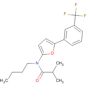 62223-34-1  Propanamide,N-butyl-2-methyl-N-[5-[3-(trifluoromethyl)phenyl]-2-furanyl]-
