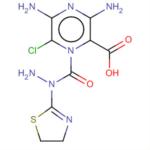 62226-12-4  Pyrazinecarboxylic acid, 3,5-diamino-6-chloro-,2-(4,5-dihydro-2-thiazolyl)hydrazide