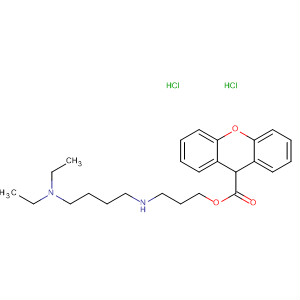 62237-02-9  9H-Xanthene-9-carboxylic acid,3-[[3-(diethylamino)propyl]methylamino]propyl ester, dihydrochloride