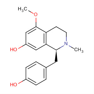 62240-53-3  7-Isoquinolinol,1,2,3,4-tetrahydro-1-[(4-hydroxyphenyl)methyl]-5-methoxy-2-methyl-,(S)-