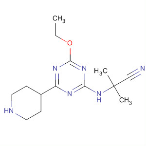 62243-23-6  Propanenitrile,2-[[4-ethoxy-6-(4-piperidinyl)-1,3,5-triazin-2-yl]amino]-2-methyl-