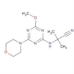 62243-24-7  Propanenitrile,2-[[4-methoxy-6-(4-morpholinyl)-1,3,5-triazin-2-yl]amino]-2-methyl-