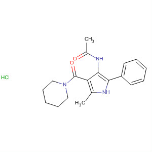 62258-37-1  Acetamide,N-[5-methyl-2-phenyl-4-(1-piperidinylcarbonyl)-1H-pyrrol-3-yl]-,hydrochloride