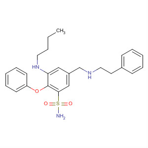 62274-55-9  Benzenesulfonamide,3-(butylamino)-2-phenoxy-5-[[(2-phenylethyl)amino]methyl]-