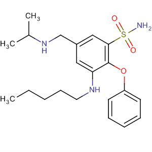 62274-63-9  Benzenesulfonamide,5-[[(1-methylethyl)amino]methyl]-3-(pentylamino)-2-phenoxy-
