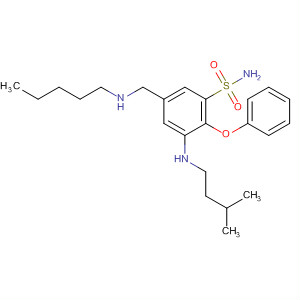 62274-64-0  Benzenesulfonamide,3-[(3-methylbutyl)amino]-5-[(pentylamino)methyl]-2-phenoxy-
