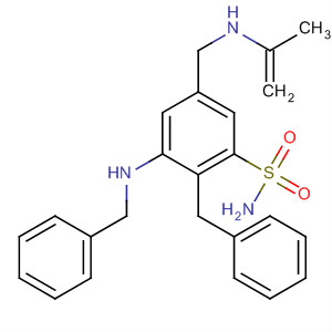 62274-91-3  Benzenesulfonamide,2-(phenylmethyl)-3-[(phenylmethyl)amino]-5-[(2-propenylamino)methyl]-