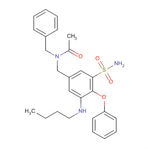 62275-88-1  Acetamide,N-[[3-(aminosulfonyl)-5-(butylamino)-4-phenoxyphenyl]methyl]-N-(phenylmethyl)-