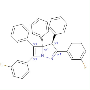 62284-15-5  1,2-Diazabicyclo[3.2.0]hepta-2,6-diene,3,7-bis(3-fluorophenyl)-4,5,6-triphenyl-, trans-