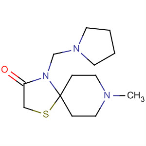 623168-08-1  1-Thia-4,8-diazaspiro[4.5]decan-3-one,8-methyl-4-(1-pyrrolidinylmethyl)-