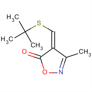 61861-44-7  5(4H)-Isoxazolone, 4-[[(1,1-dimethylethyl)thio]methylene]-3-methyl-, (Z)-