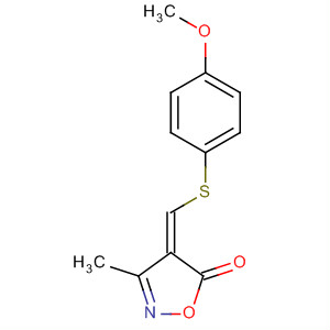 61861-74-3  5(4H)-Isoxazolone, 4-[[(4-methoxyphenyl)thio]methylene]-3-methyl-, (Z)-