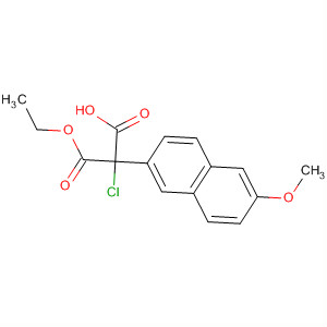 61873-89-0  Propanedioic acid, chloro(6-methoxy-2-naphthalenyl)-, monoethyl ester