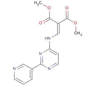 61875-70-5  Propanedioic acid, [[[2-(3-pyridinyl)-4-pyrimidinyl]amino]methylene]-,dimethyl ester