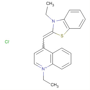 61877-51-8  Quinolinium, 1-ethyl-4-[(3-ethyl-2(3H)-benzothiazolylidene)methyl]-,chloride