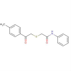 61883-73-6  Acetamide, 2-[[2-(4-methylphenyl)-2-oxoethyl]thio]-N-phenyl-