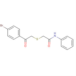 61883-75-8  Acetamide, 2-[[2-(4-bromophenyl)-2-oxoethyl]thio]-N-phenyl-