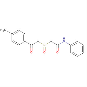 61883-78-1  Acetamide, 2-[[2-(4-methylphenyl)-2-oxoethyl]sulfinyl]-N-phenyl-