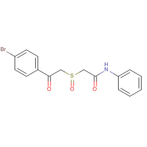 61883-80-5  Acetamide, 2-[[2-(4-bromophenyl)-2-oxoethyl]sulfinyl]-N-phenyl-