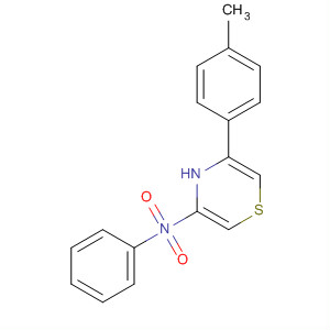 61883-89-4  4H-1,4-Thiazin-3-amine, 5-(4-methylphenyl)-N-phenyl-, 1,1-dioxide