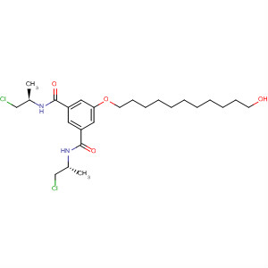 618911-81-2  1,3-Benzenedicarboxamide,N,N'-bis[(1R)-2-chloro-1-methylethyl]-5-[(11-hydroxyundecyl)oxy]-