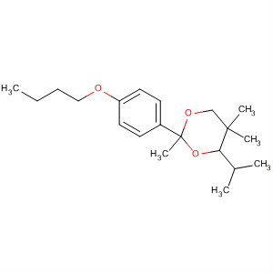 61920-14-7  1,3-Dioxane, 2-(4-butoxyphenyl)-2,5,5-trimethyl-4-(1-methylethyl)-