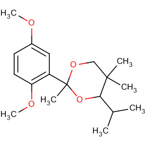 61920-16-9  1,3-Dioxane, 2-(2,5-dimethoxyphenyl)-2,5,5-trimethyl-4-(1-methylethyl)-
