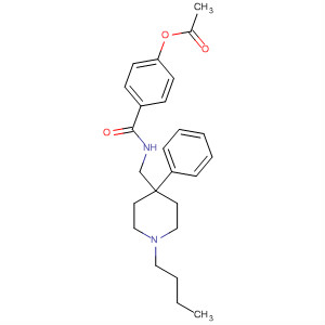 61942-43-6  Benzamide, 4-(acetyloxy)-N-[(1-butyl-4-phenyl-4-piperidinyl)methyl]-