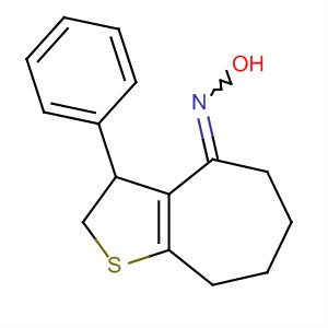 61942-71-0  4H-Cyclohepta[b]thiophen-4-one, 2,3,5,6,7,8-hexahydro-3-phenyl-,oxime