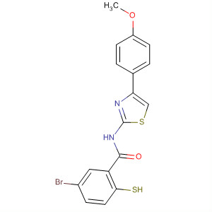 61954-10-7  Benzamide, 5-bromo-2-mercapto-N-[4-(4-methoxyphenyl)-2-thiazolyl]-