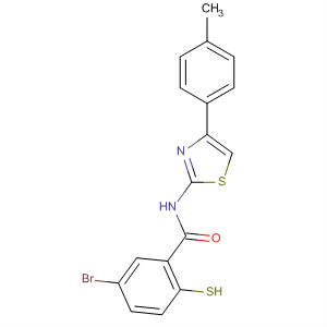 61954-11-8  Benzamide, 5-bromo-2-mercapto-N-[4-(4-methylphenyl)-2-thiazolyl]-