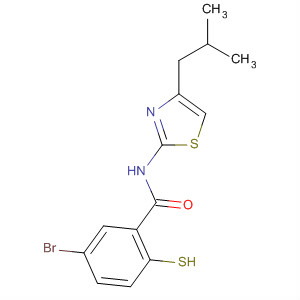 61954-12-9  Benzamide, 5-bromo-2-mercapto-N-[4-(2-methylpropyl)-2-thiazolyl]-