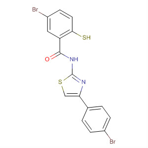 61954-13-0  Benzamide, 5-bromo-N-[4-(4-bromophenyl)-2-thiazolyl]-2-mercapto-