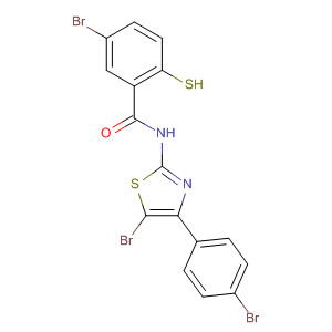 61954-23-2  Benzamide,5-bromo-N-[5-bromo-4-(4-bromophenyl)-2-thiazolyl]-2-mercapto-