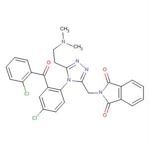 61955-45-1  1H-Isoindole-1,3(2H)-dione,2-[[4-[4-chloro-2-(2-chlorobenzoyl)phenyl]-5-[2-(dimethylamino)ethyl]-4H-1,2,4-triazol-3-yl]methyl]-