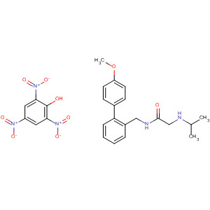 61956-45-4  Acetamide,N-[(4-methoxyphenyl)phenylmethyl]-2-[(1-methylethyl)amino]-, compd.with 2,4,6-trinitrophenol (1:1)