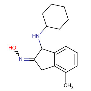 61957-29-7  2H-Inden-2-one, 1-(cyclohexylamino)-1,3-dihydro-4-methyl-, oxime