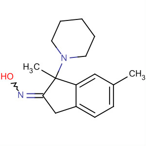 61957-37-7  2H-Inden-2-one, 1,3-dihydro-1,6-dimethyl-1-(1-piperidinyl)-, oxime